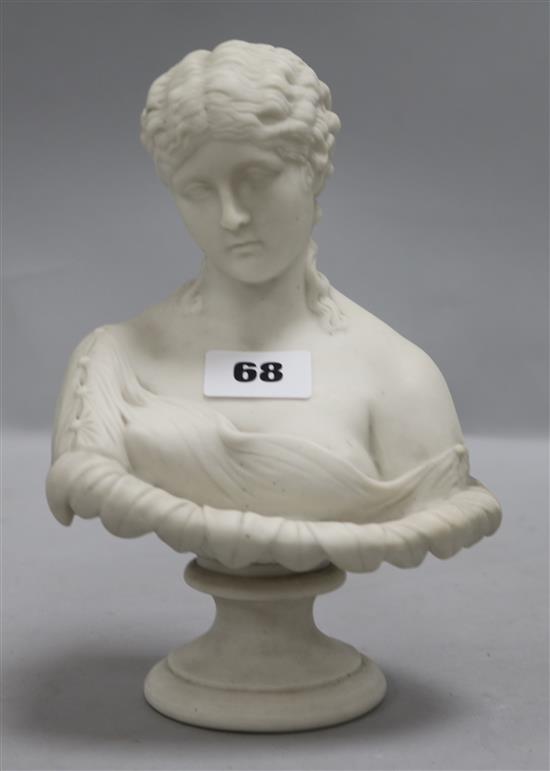 A Parian ware bust